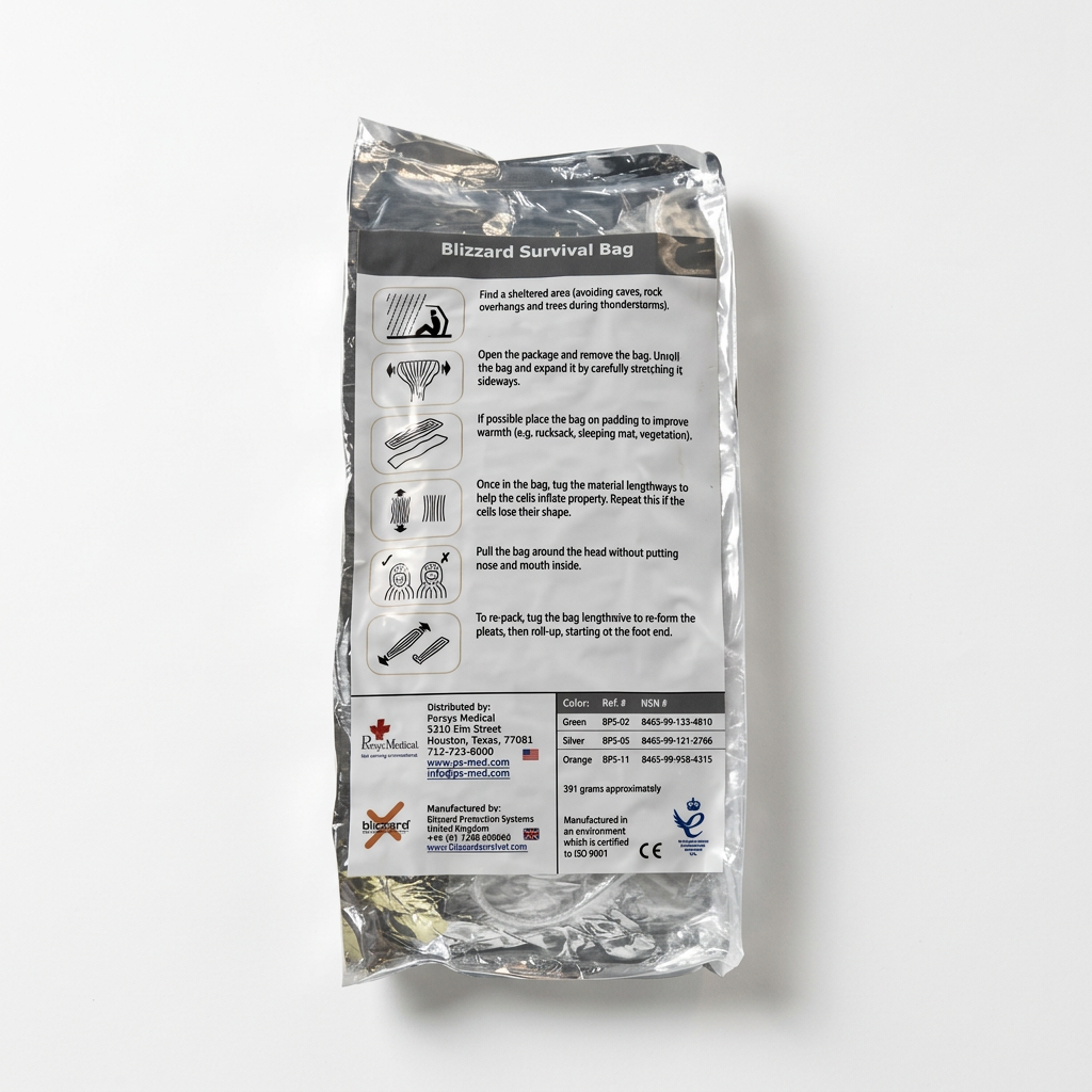 Shop the Blizzard 3-Layer Survival Bag. Features Reflexcell™ insulation, 7.5 Togs warmth, and waterproof protection. Compact emergency gear for preppers.