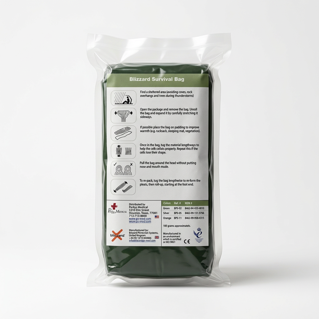 Shop the Blizzard 3-Layer Survival Bag. Features Reflexcell™ insulation, 7.5 Togs warmth, and waterproof protection. Compact emergency gear for preppers.