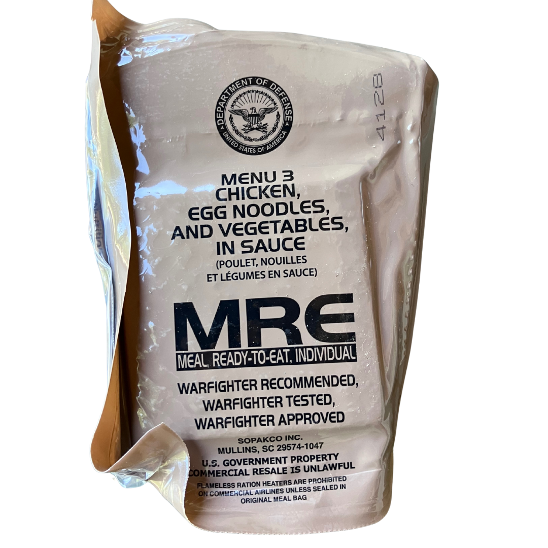 USA Army MRE Chicken with Egg Noodles and Vegetables