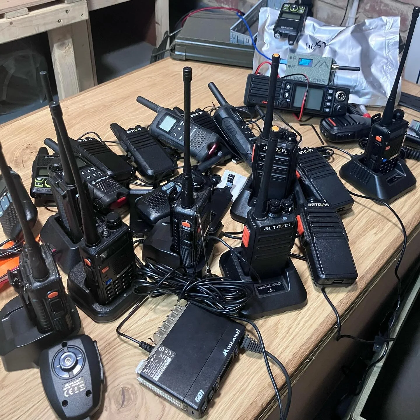 Don&rsquo;t just collect kit and look at it. Make sure it&rsquo;s in good working order and ready to go. Tonight it&rsquo;s comms, checking over and packing some of it in a custom made faraday box. 

#wildcampinguk #wildcamping #bugout #midwales #cam