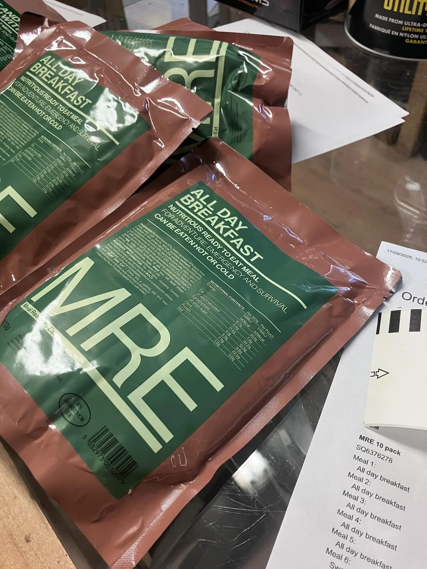 Replen just landed. For those who have been waiting for the nations favourite #mre more stock as just arrived and orders now going out. 👍

#wildcampinguk #wildcamping #bugout #midwales #cambrianmountains #shtf #survival #survivalgear #emergencyprepa
