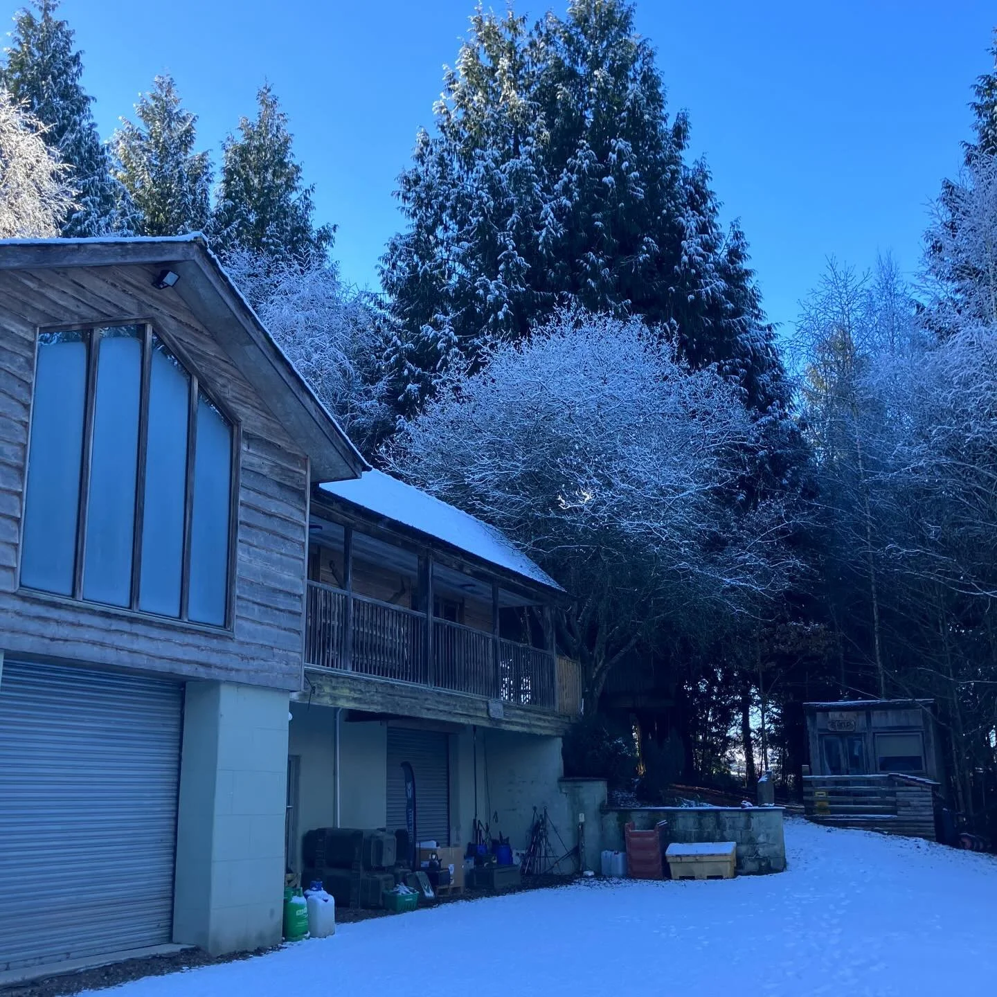 For anyone making their way to @thebugoutuk today you will need to take care as the roads are covered in the white stuff.