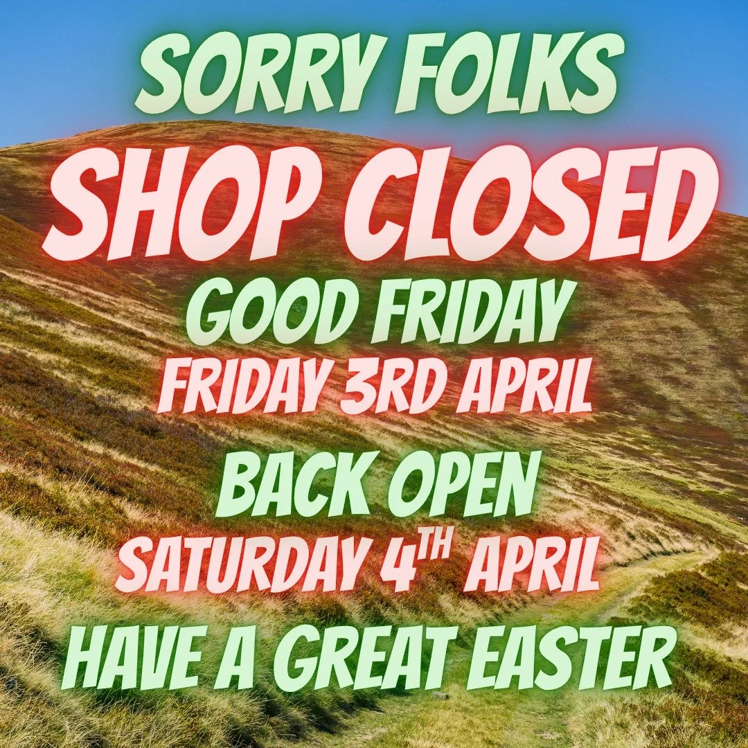 SHOP CLOSED this Good Friday but BACK OPEN as normal from Saturday.
Have a great Easter Weekend.
