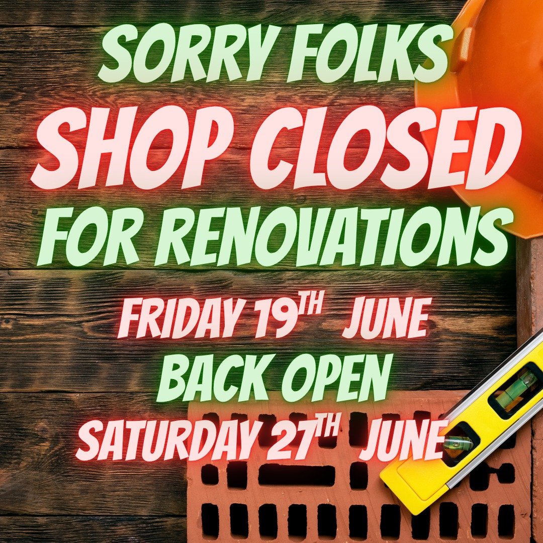 BIG Changes here at @thebugoutuk HQ and will be closed for a week from Friday 19th of June and back Open Saturday 27th