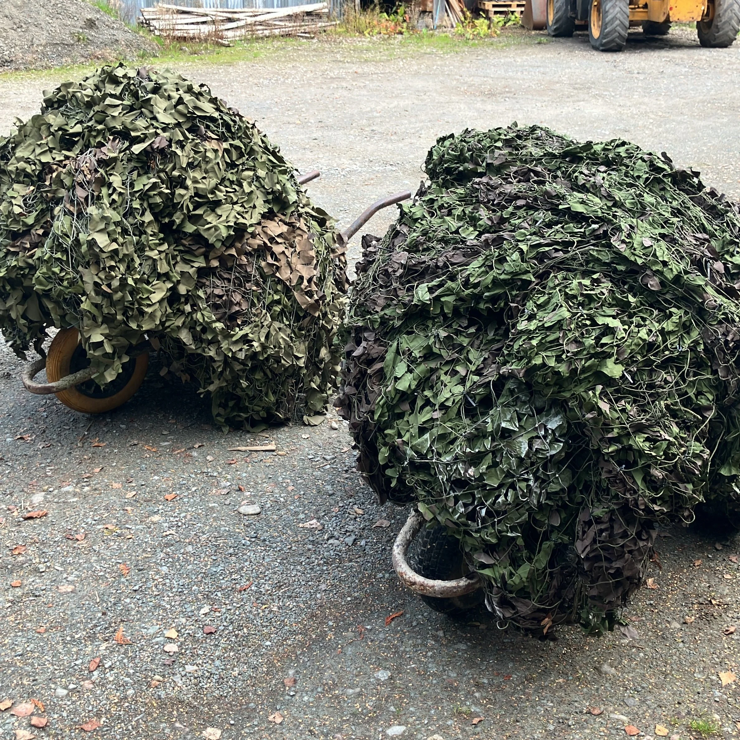Today&rsquo;s mission. How the hell am I going to pack and post TWO 12m x 14m camo nets 🤷&zwj;♂️ can it be done?
