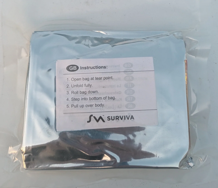 Surviva® Military-Grade Foil Emergency Sleeping Bag