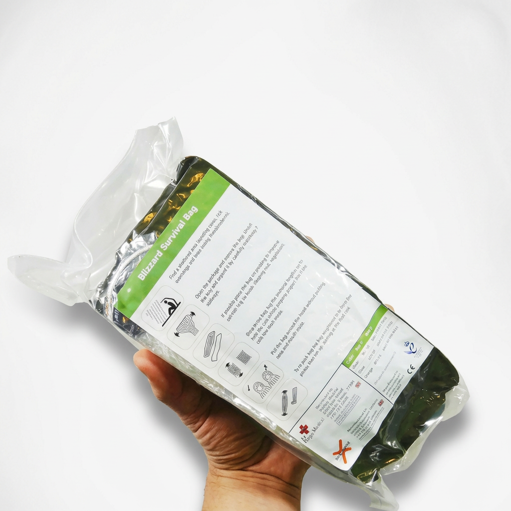Shop the Blizzard 3-Layer Survival Bag. Features Reflexcell™ insulation, 7.5 Togs warmth, and waterproof protection. Compact emergency gear for preppers.