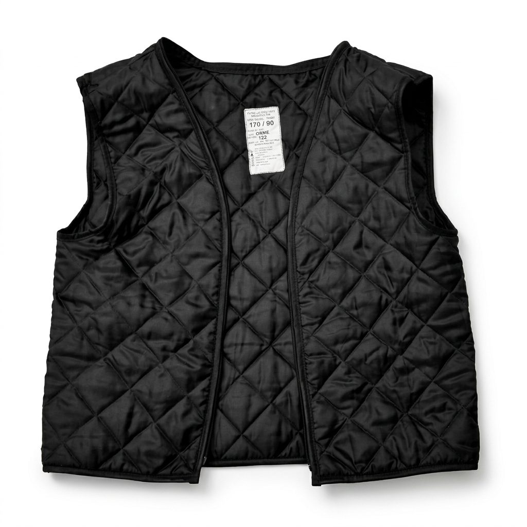 Get the genuine British RAF Wet Weather Jacket Liner in black. This Grade 1 military surplus quilted gilet zips into Gore-tex jackets for ultimate warmth.