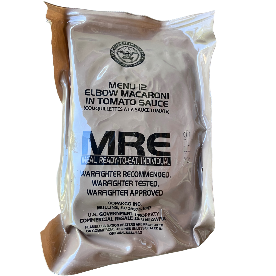 USA Army MRE Elbow Macaroni in Tomato sauce (menu 12)