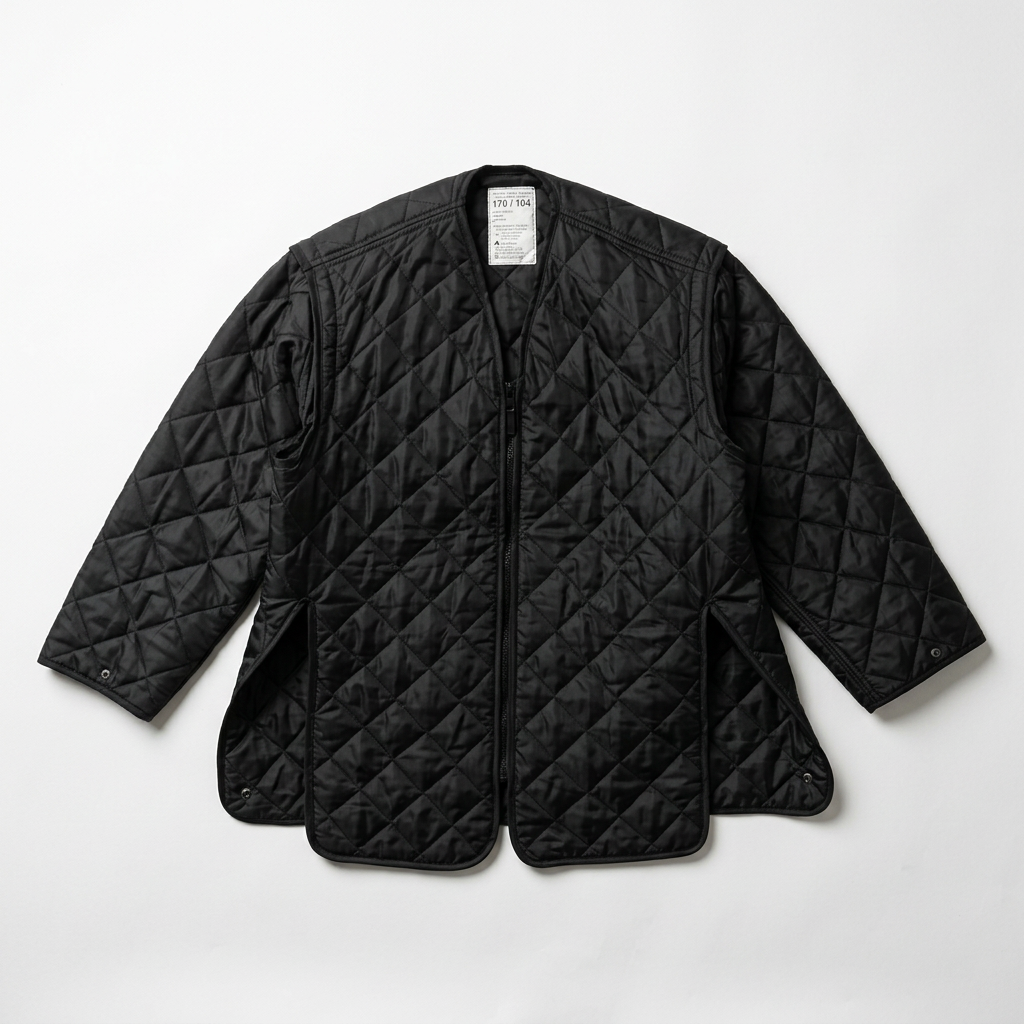 Discover the genuine UK MOD Police waterproof jacket liner. This black thermal layer features zip-off sleeves, easily converting into a gilet for winter wear.