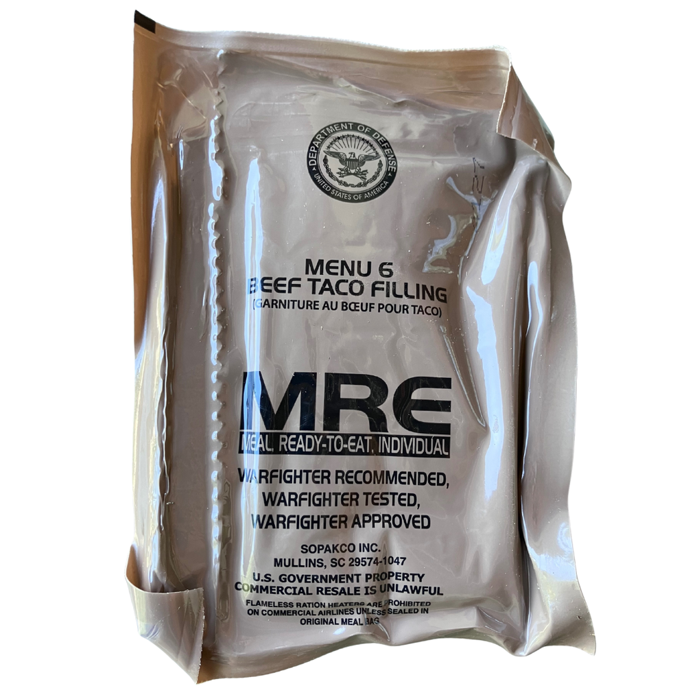 Lettonie MRE (repas prêts à manger) Véritable ration militaire excédentaire 8 h (6 - Ragoût de bœuf en sauce