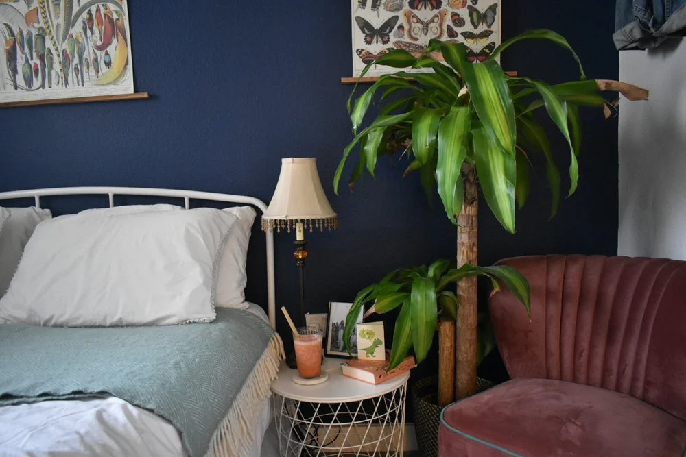 The guest bedroom is perfectly proportioned for weekend visitors