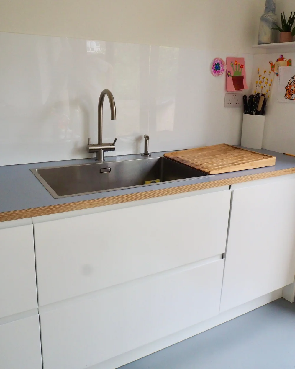 The kitchen cabinets are from DIY Kitchens