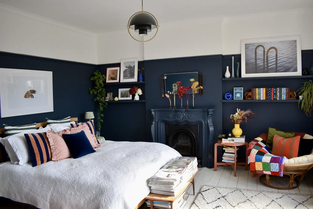 The master bedroom is adorned in Borough Market by Myland