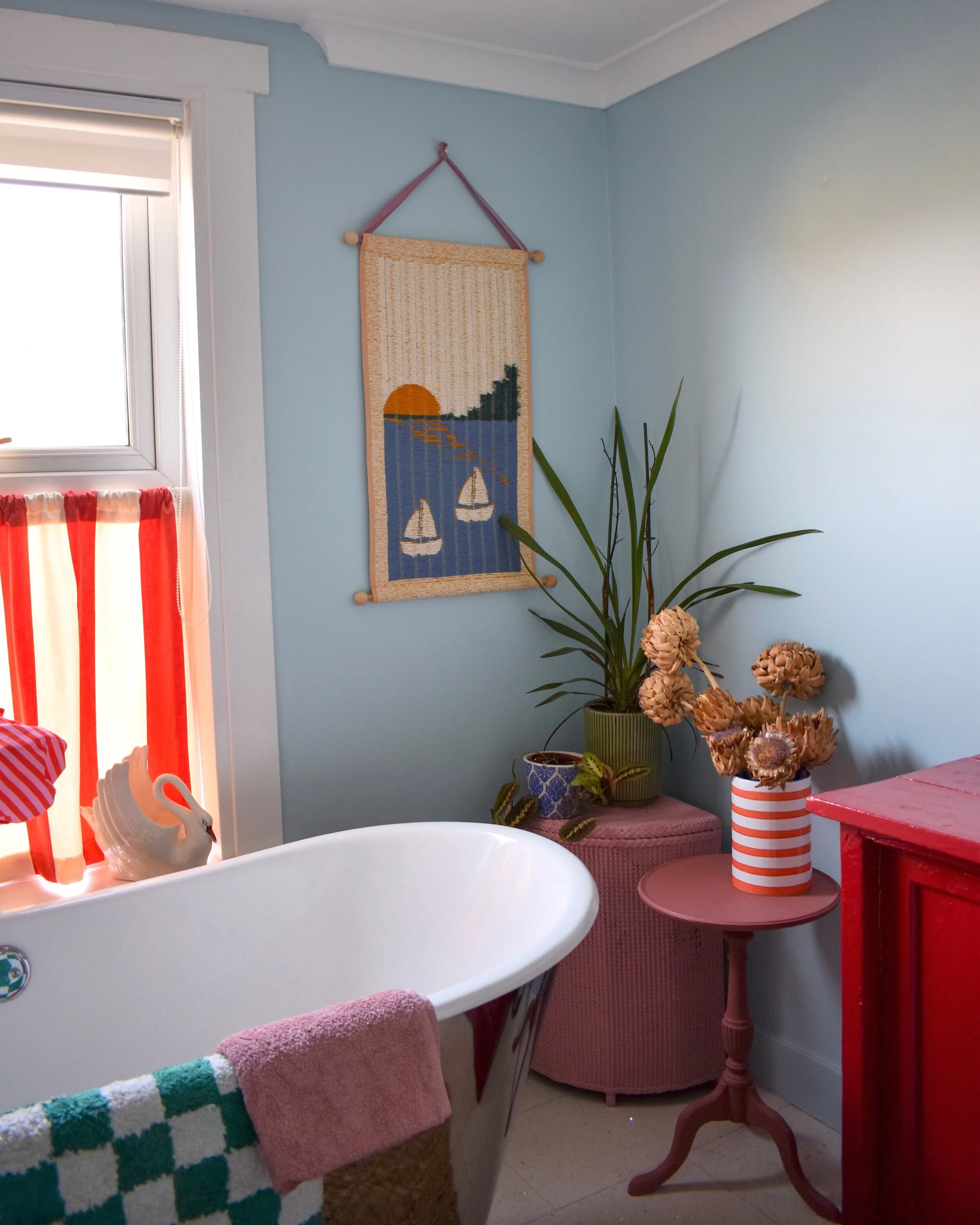 The main bathroom walls are Brighton by Little Greene