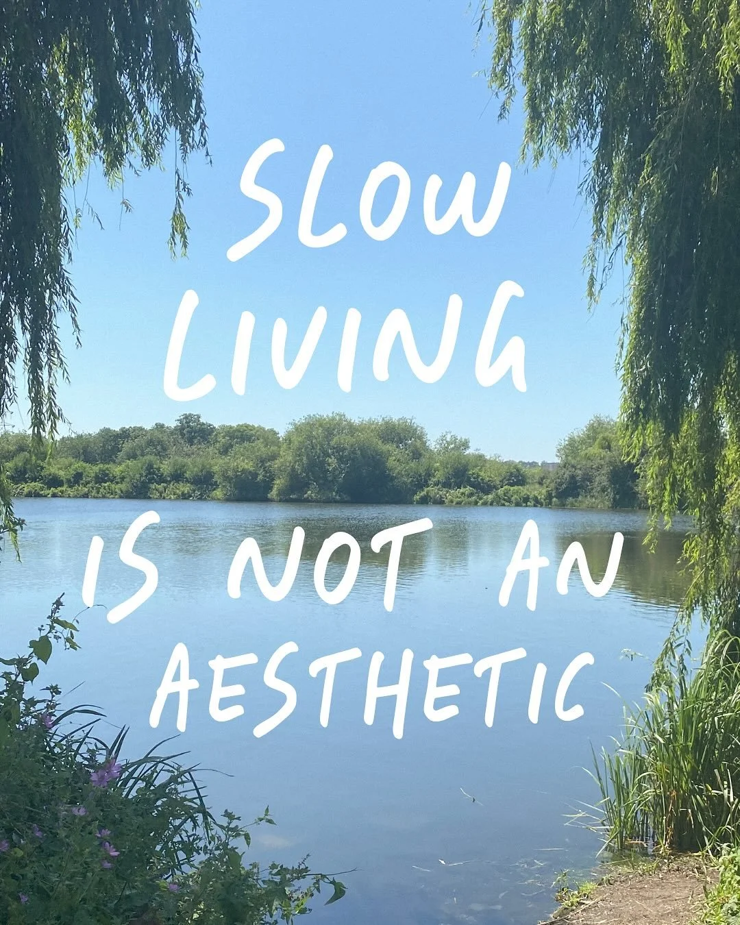Slow living isn&rsquo;t just soft mornings and pretty routines. 

It&rsquo;s often uncomfortable, confronting, and unglamorous. 

It asks us to slow down on purpose - to unlearn urgency, sit with discomfort, and choose depth over speed. 

There&rsquo