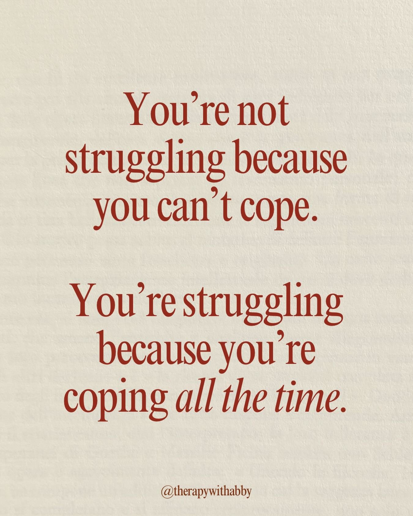 I&rsquo;ve been thinking about something a therapist said to me years ago.

This was before I was a therapist myself. At the time, my life looked&hellip;together. But internally, it didn&rsquo;t feel like that.

I was always slightly braced. Jaw clen