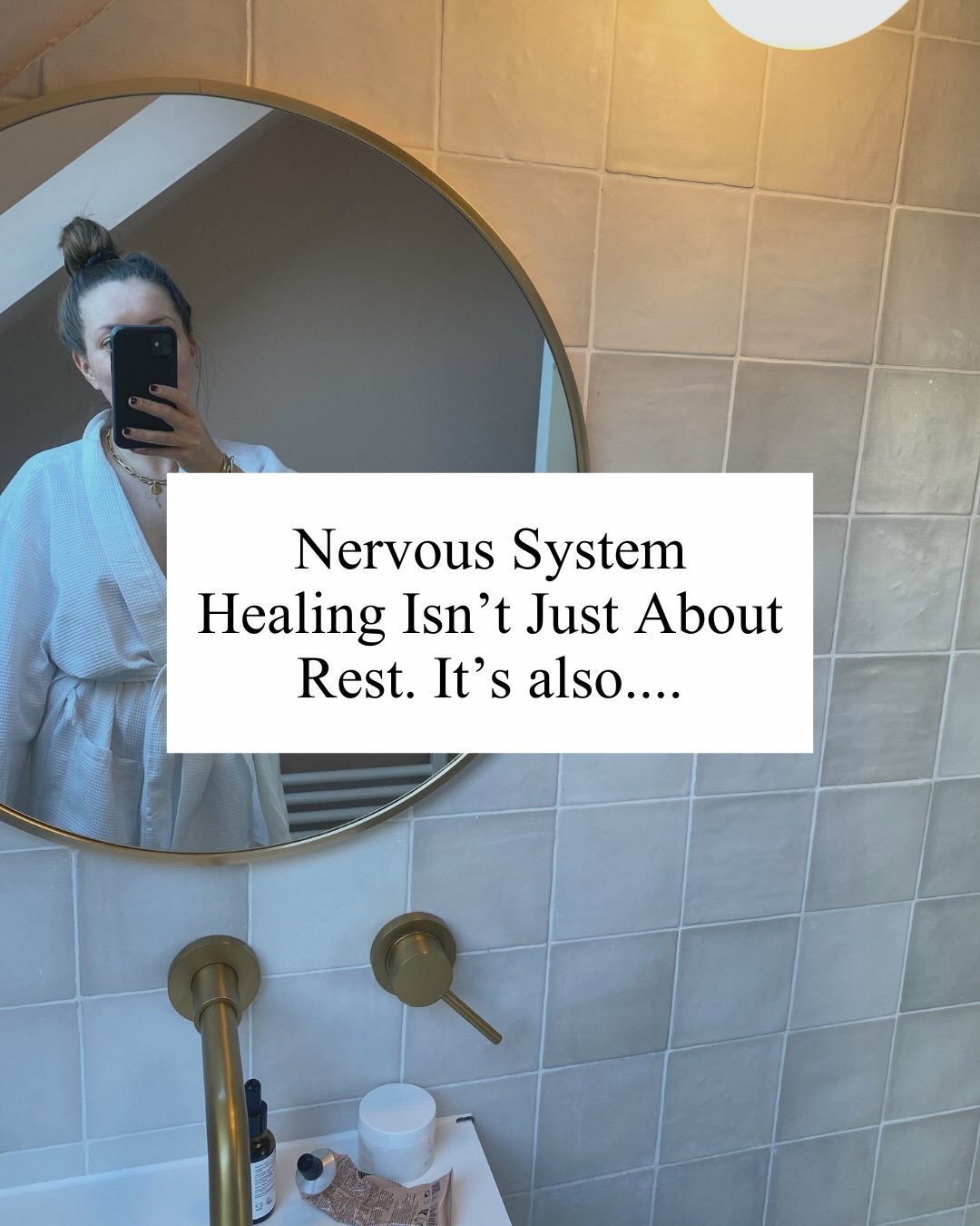 A lot of people think nervous system healing is just about resting more, doing breathing exercises or meditating every day. But real healing often asks much more of us than that ❤️