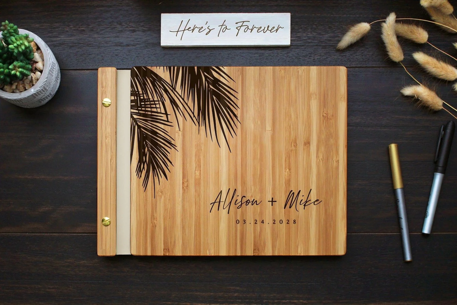 tropical guest book