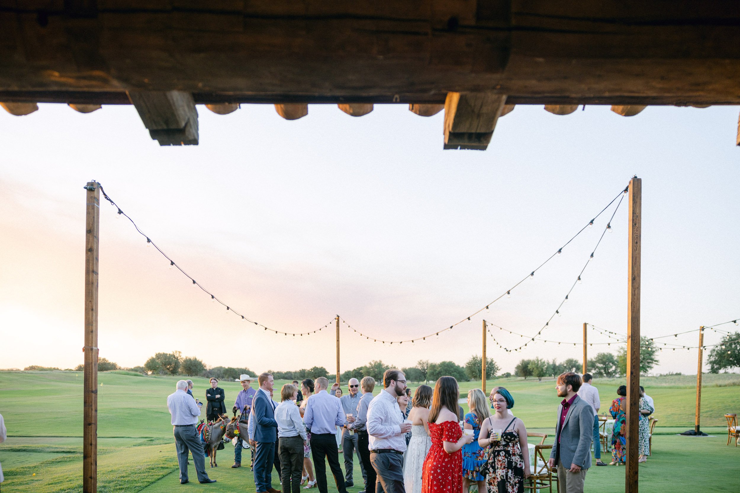 Outdoor Cocktail Party for Texas Rehearsal Dinner