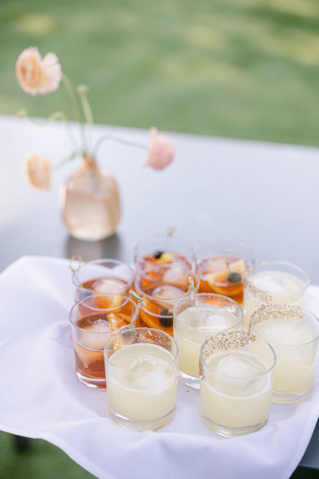Signature Cocktails at Rehearsal Dinner