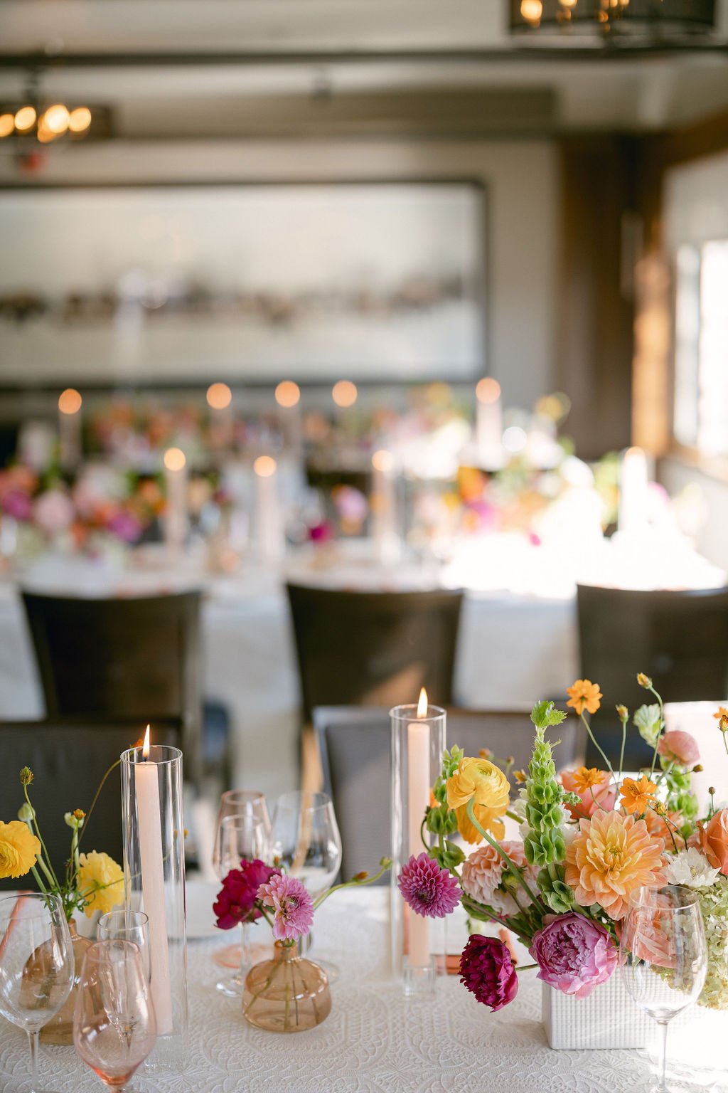 Floral Rehearsal Dinner Table Designs