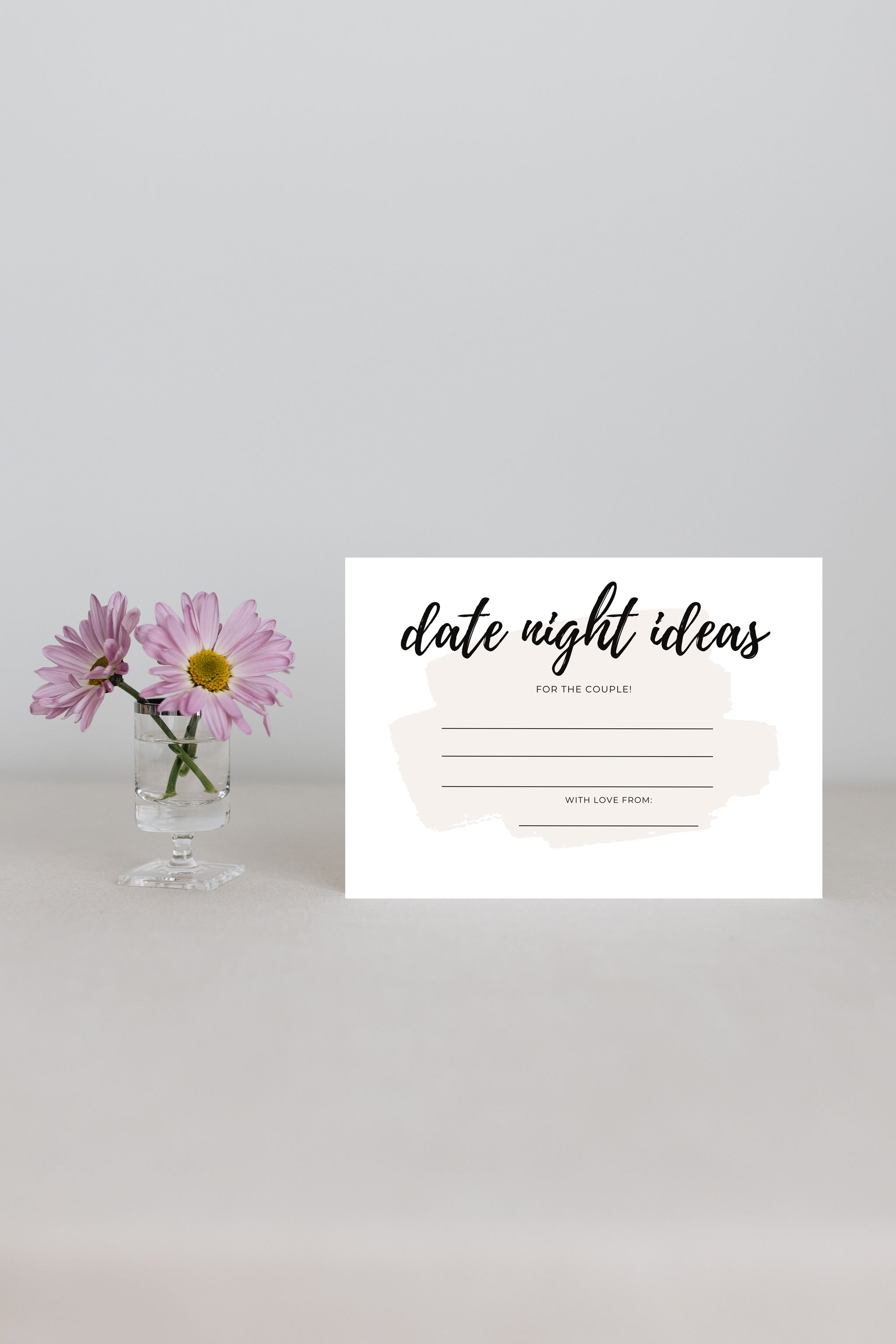 Celebration! Date Night Ideas Card