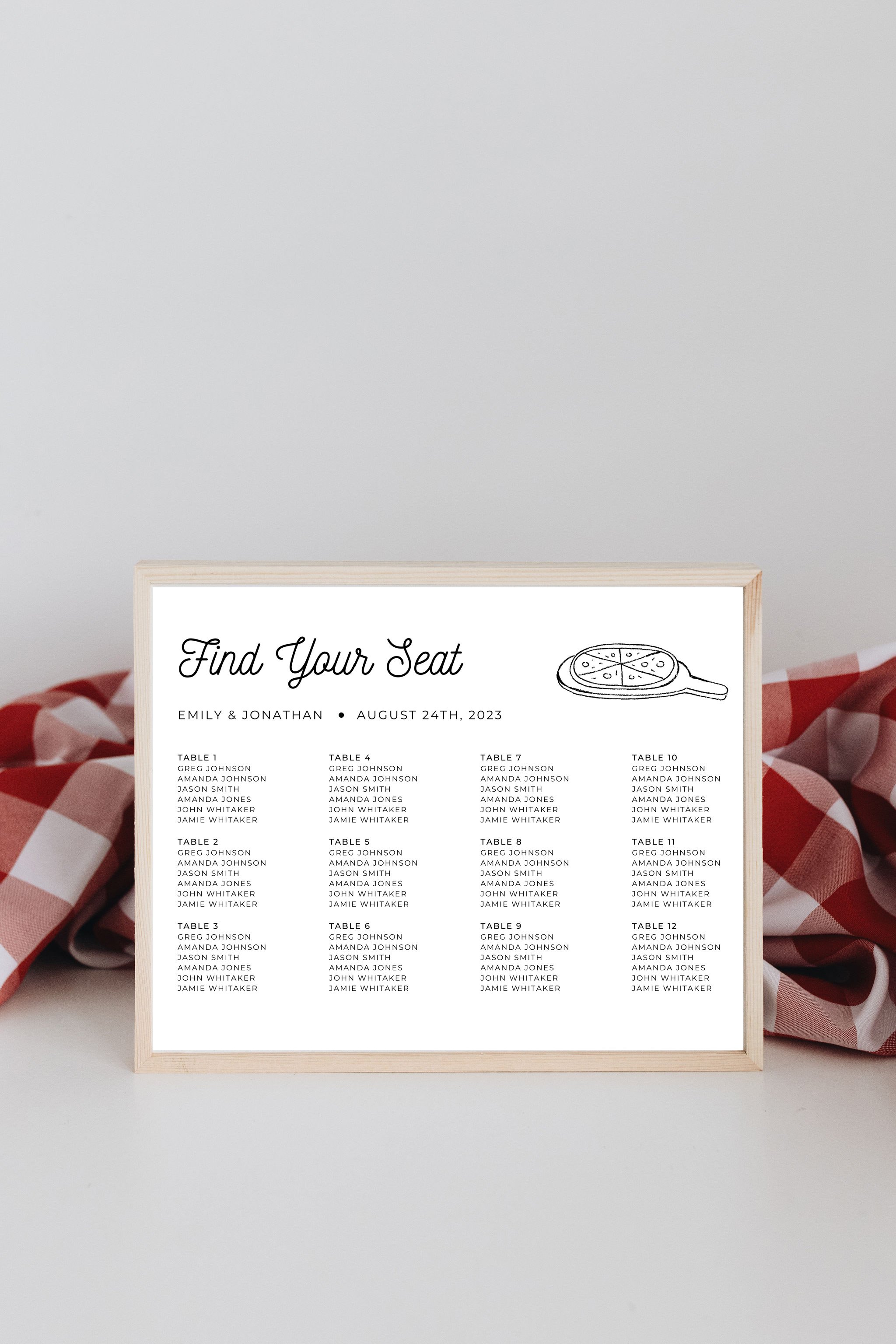 Amore! Seating Chart