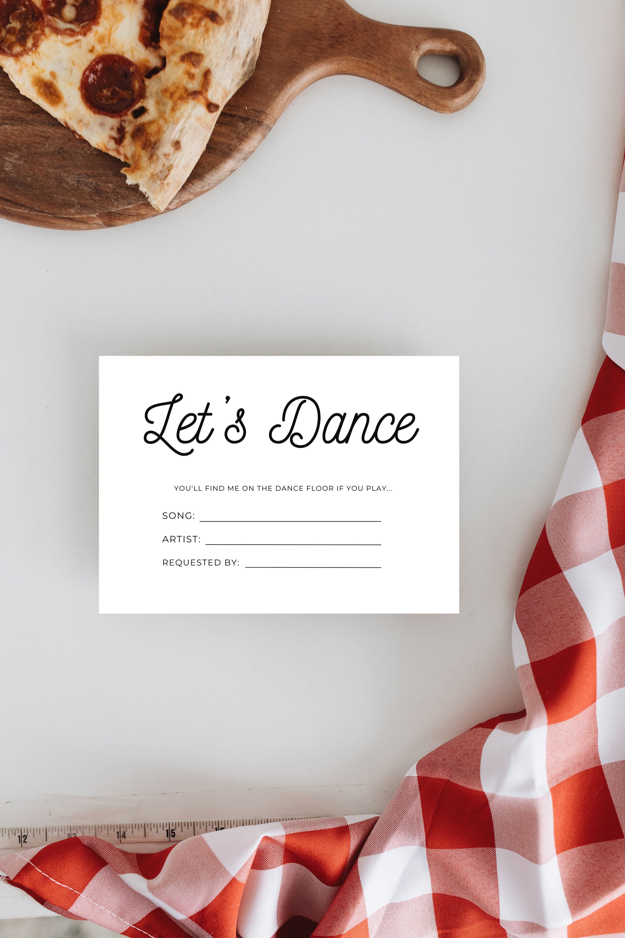Amore! Song Request Card