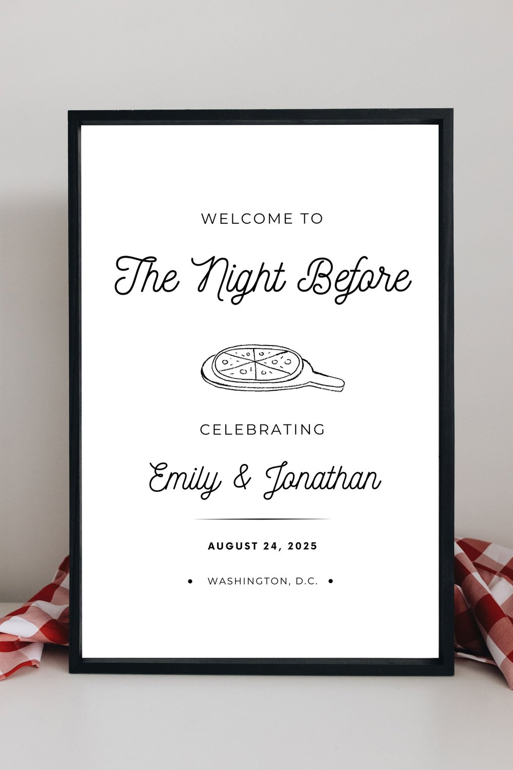 Pizza Themed Wedding Rehearsal Dinner Welcome Sign, Custom Wedding Welcome Party Decor — Wedding Rehearsal Dinner & Welcome Party Planning Ideas, Advice & Etiquette - Let's Get Rehearsed! pizza-themed-wedding-rehearsal-dinner-welcome-sign-custom-wedding-welcome-party-decor-wedding-rehearsal-dinner-welcome-party-planning-ideas-advice-etiquette-let-s-get-rehearsed