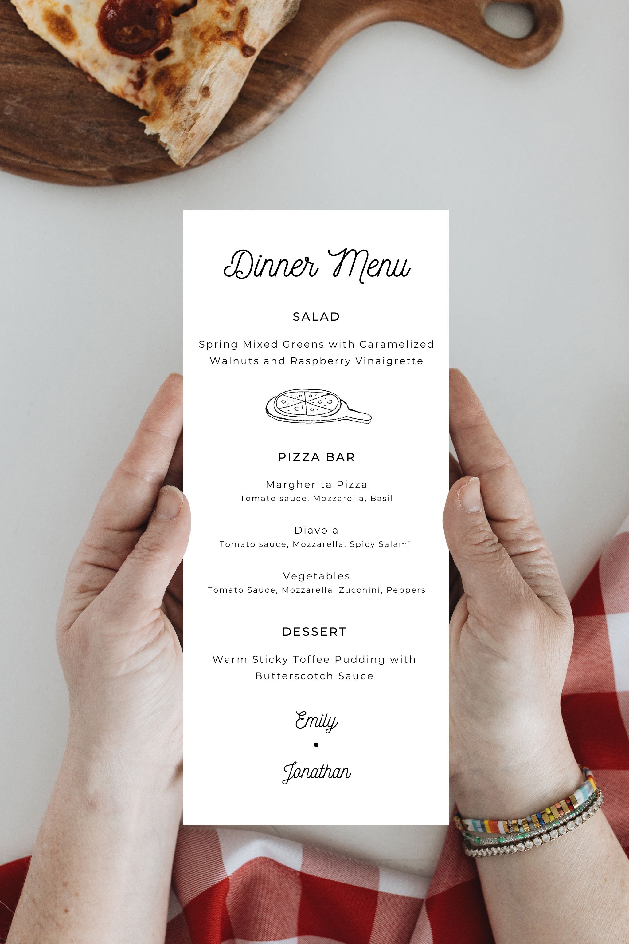 Amore! Dinner Menu