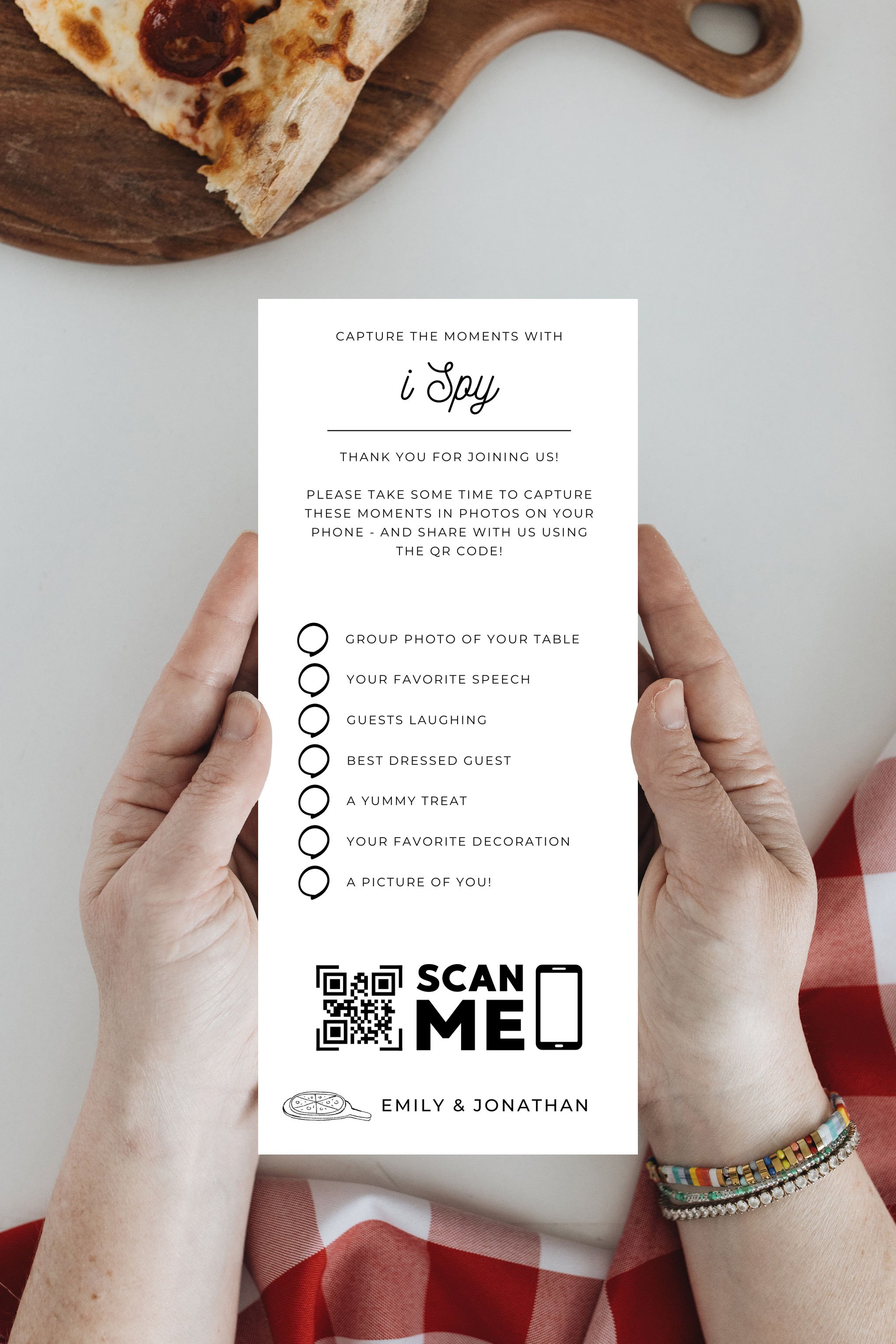Amore! 'I Spy' Game Card
