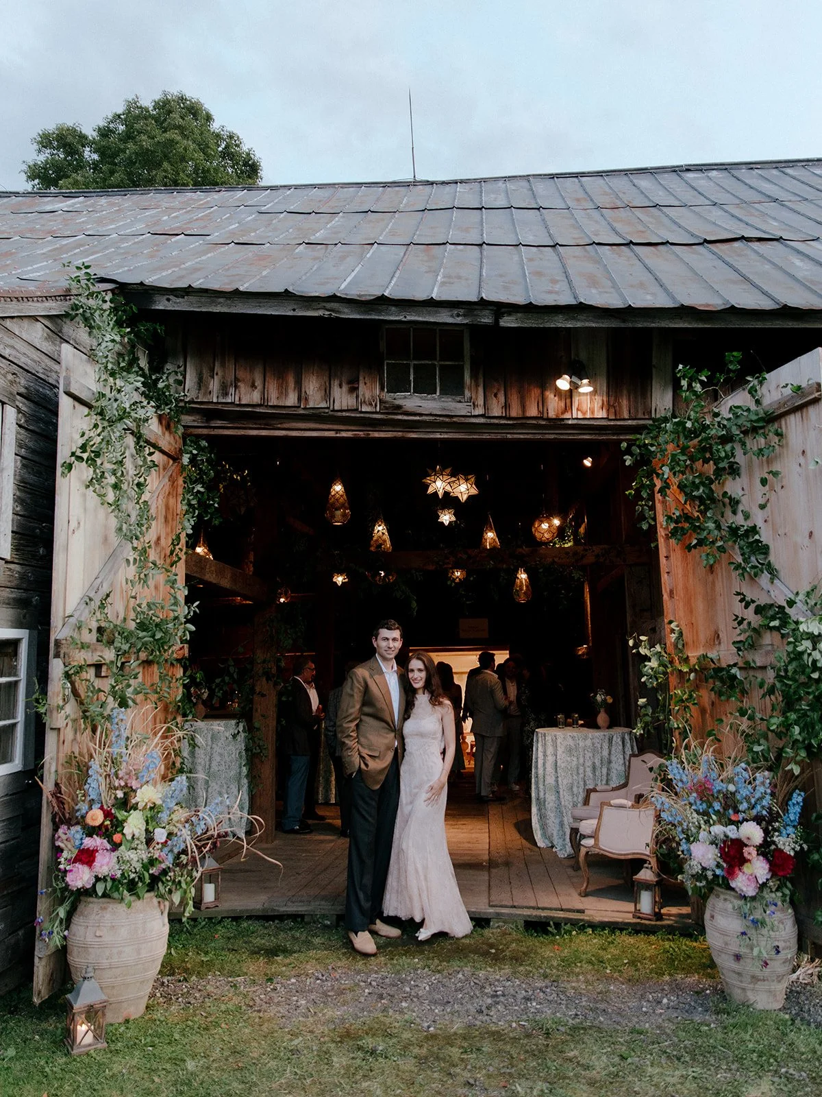 Romantic Rustic Farm Welcome Party to Kick Off a Vermont Wedding Weekend