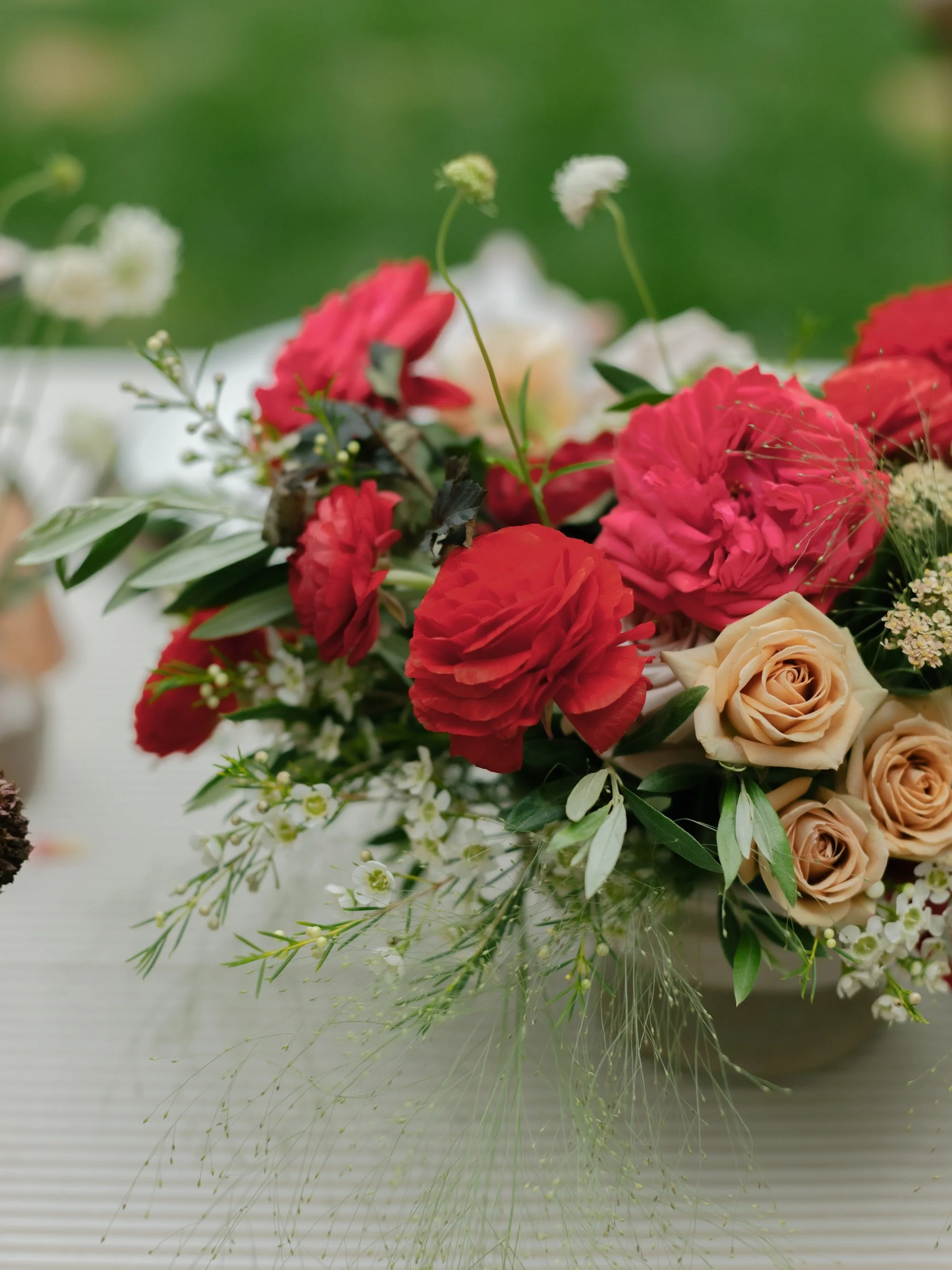 chic-floral-centerpiece-refined-colorado-countryside-wedding-rehearsal-dinner-western-backyard-lets-get-rehearsed-1.JPG