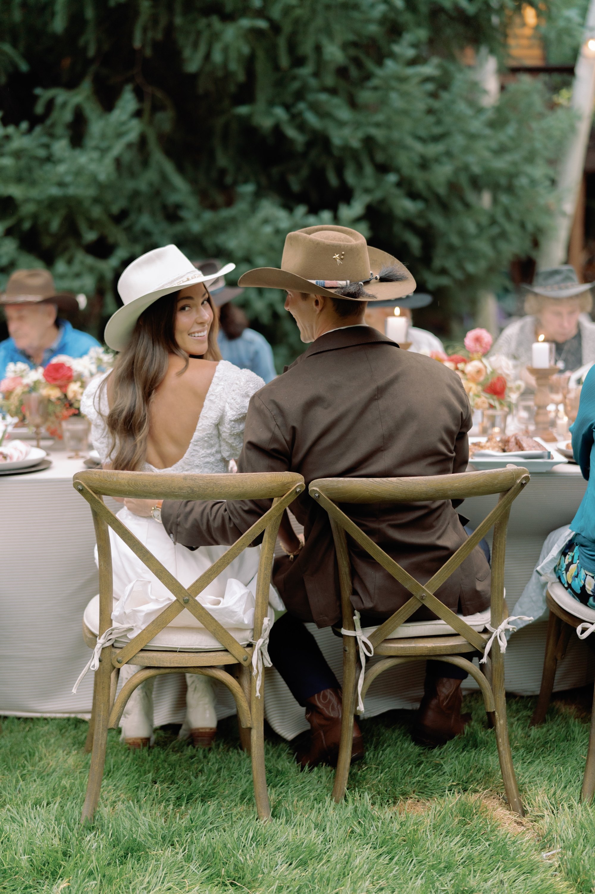 Refined Colorado Countryside Wedding Rehearsal Dinner with a Western Backyard Twist