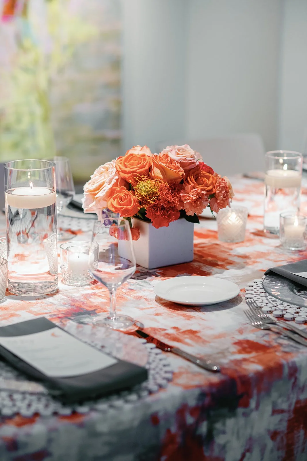 vibrant-floral-centerpiece-modern-art-gallery-wedding-rehearsal-dinner-welcome-party-lets-get-rehearsed-12.jpg