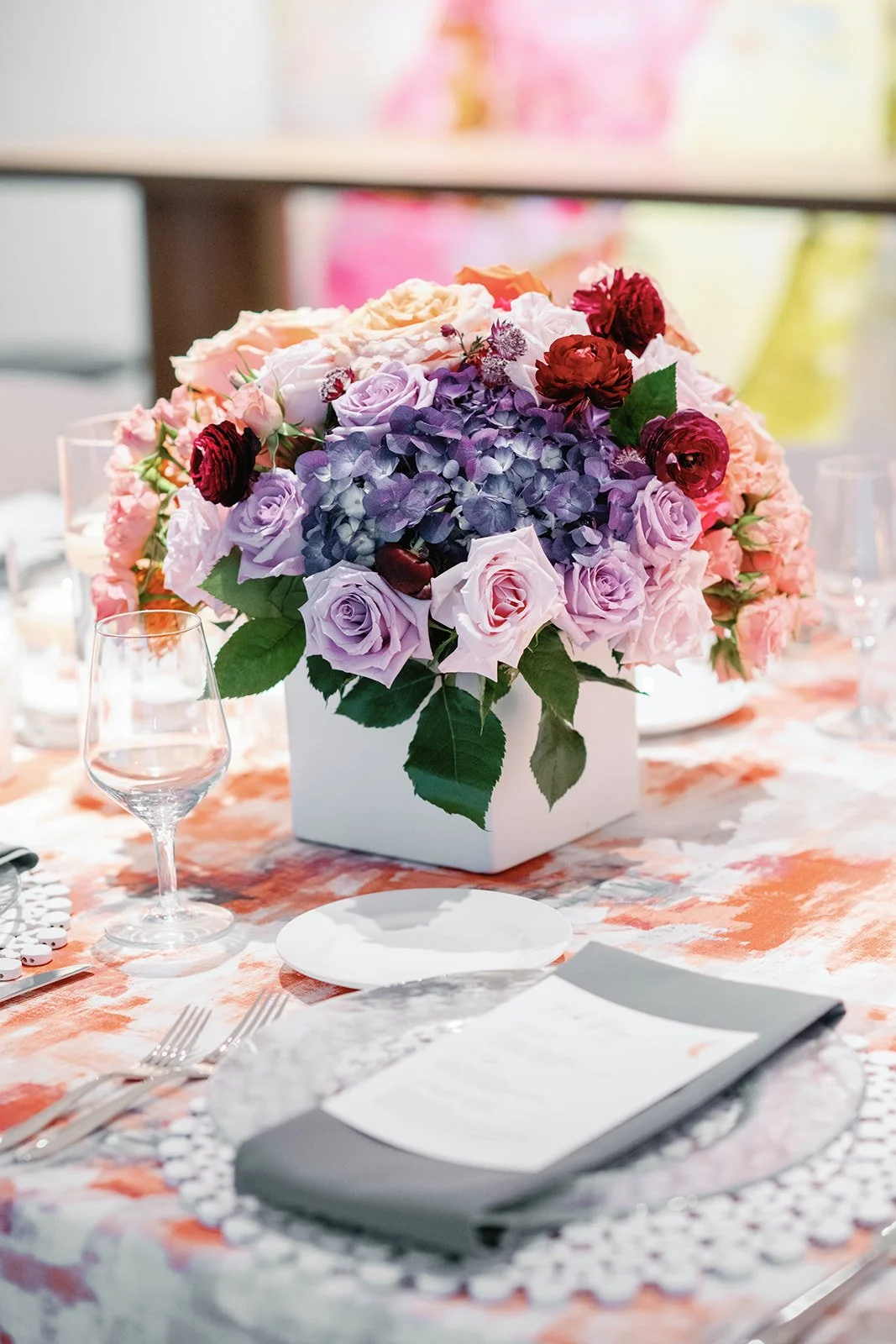 vibrant-floral-centerpiece-modern-art-gallery-wedding-rehearsal-dinner-welcome-party-lets-get-rehearsed-9.jpg