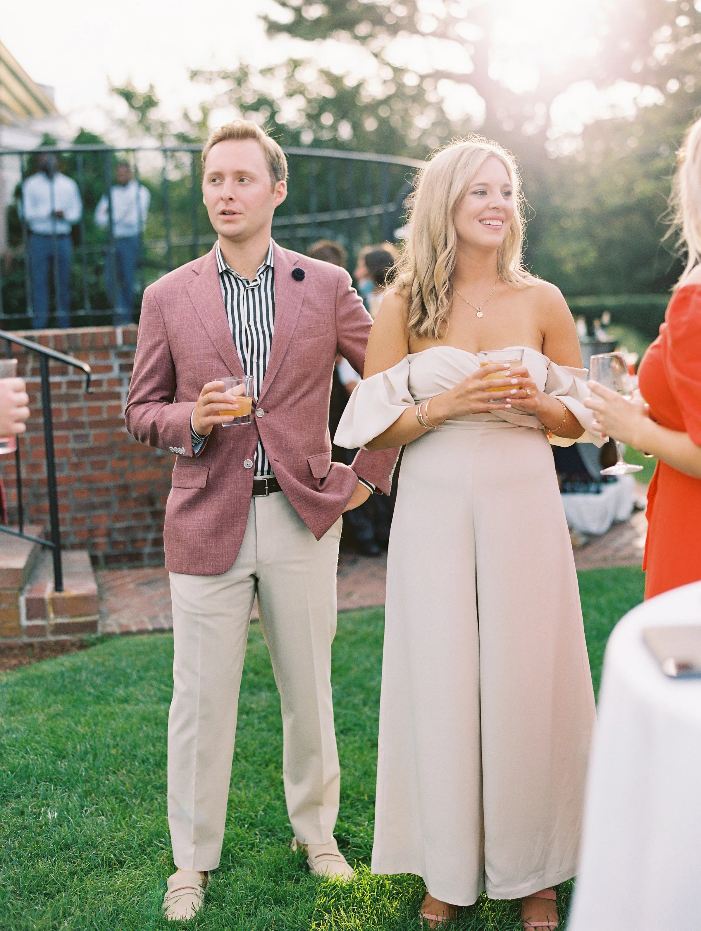 romantic alfresco wedding rehearsal dinner in cape cod