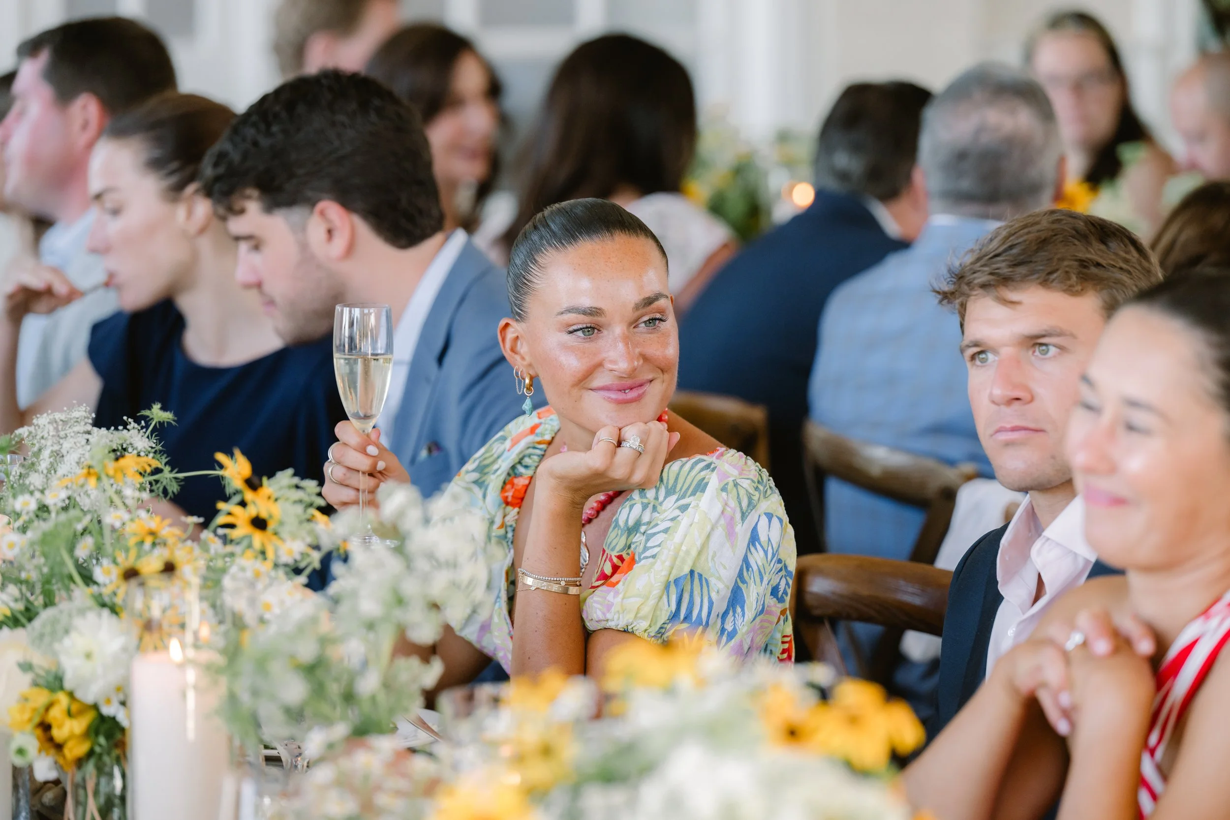 Elegant coastal wedding rehearsal dinner toasts