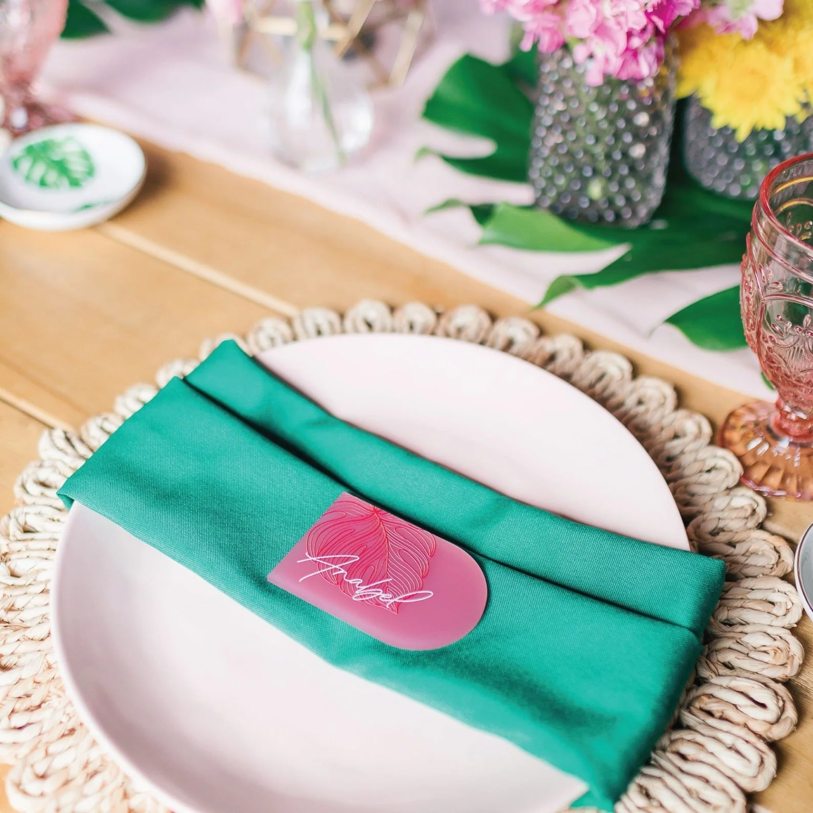 Tropical Leaf Place Cards