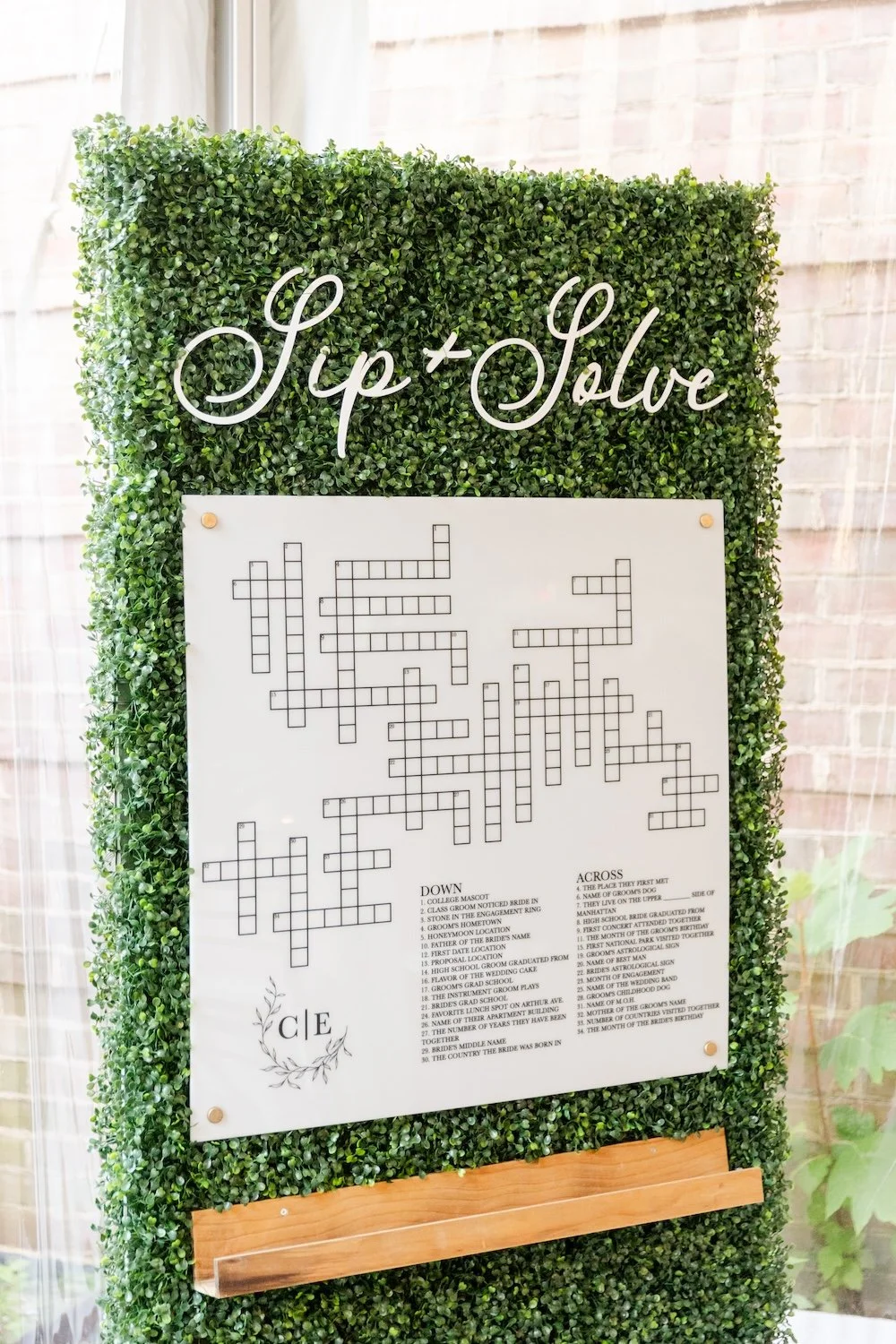 personalized wedding crossword puzzle, how to make rehearsal dinner kid-friendly, lets get rehearsed
