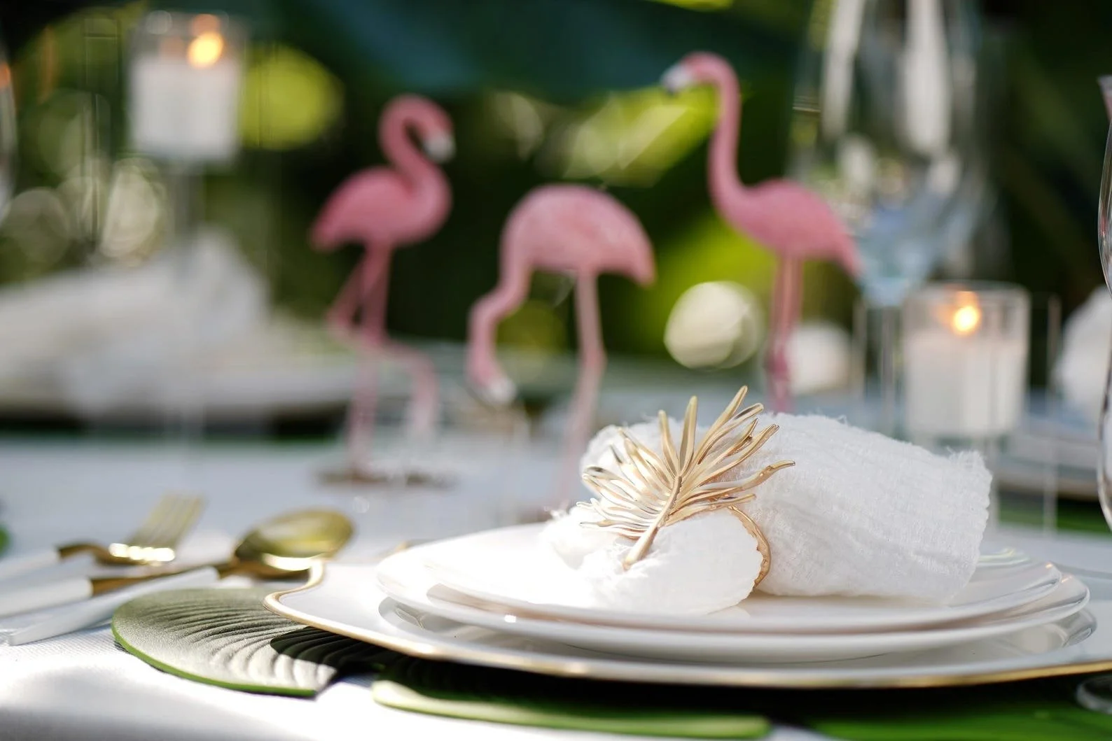 palm leaf napkin ring