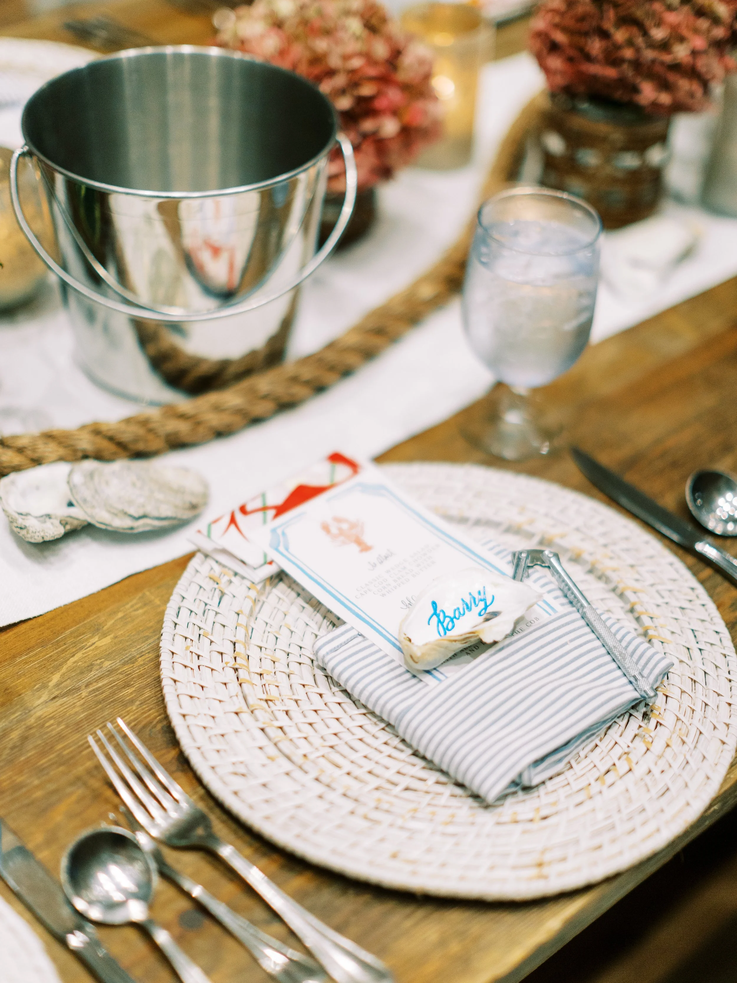 nautical inspired cape cod wedding rehearsal dinner lobster clambake