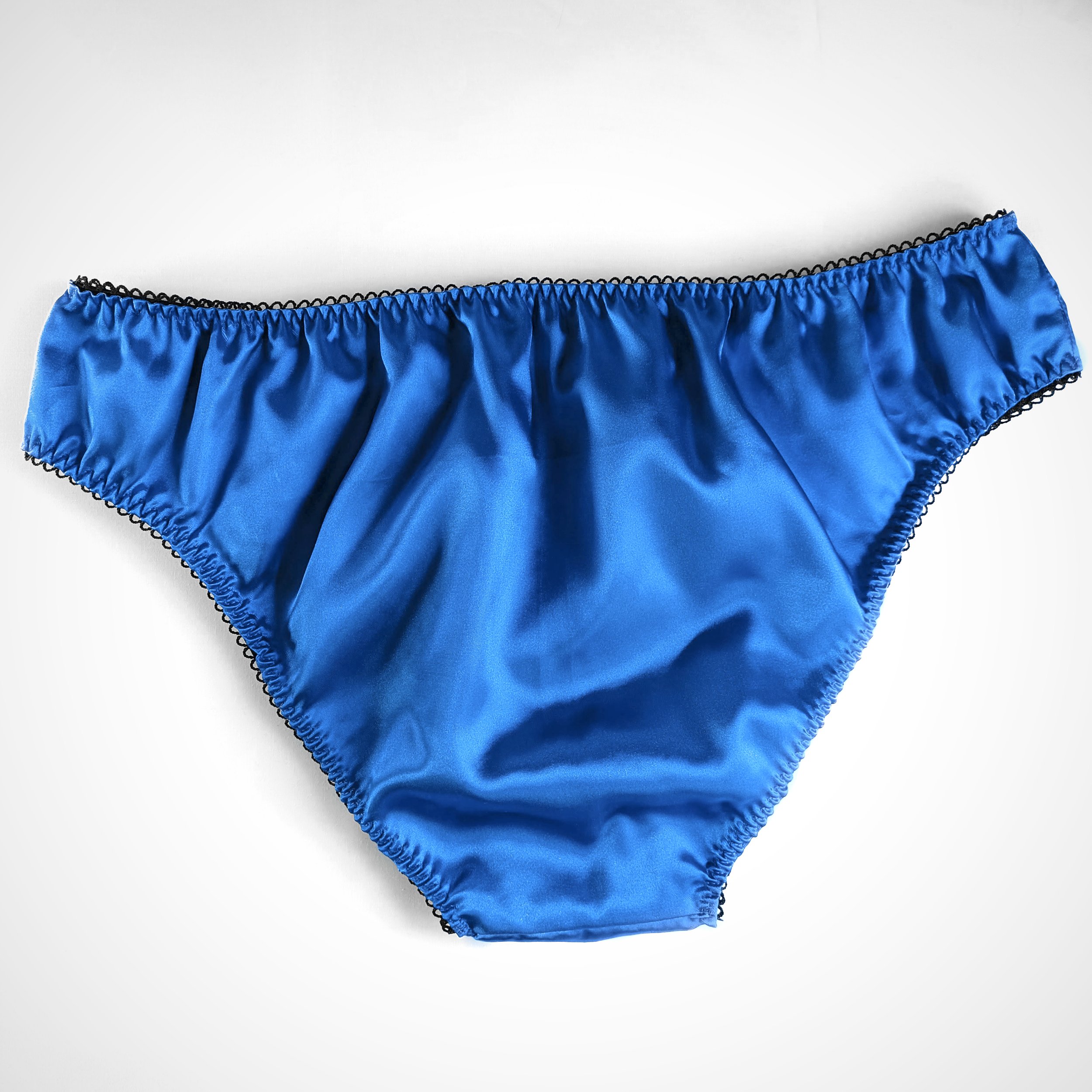 Navy Blue Satin Panties for Women — Naseeb Kaur Lingerie
