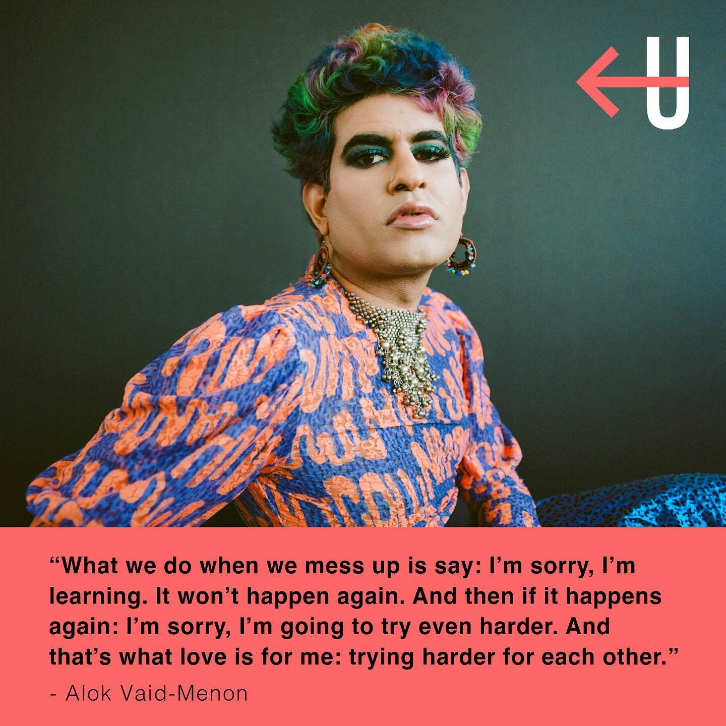 ⁣As @alokvmemon explains: &ldquo;I was not born with gender literacy. I was born hating myself and hunting myself, and I had to learn too. So other people are going to have to learn.⠀
⠀
In that way, I think trans people can teach the world transition