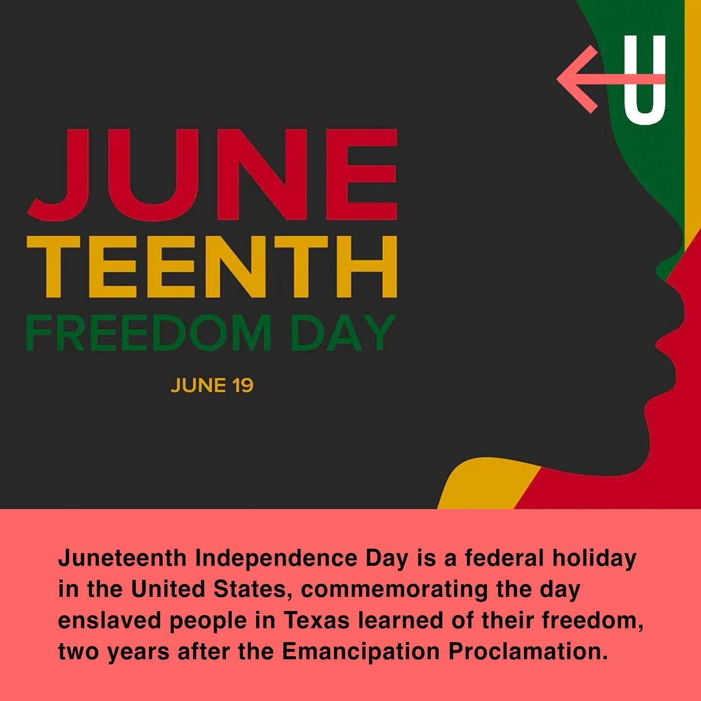 ⁣In June 2021, President Biden signed legislation making Juneteenth a federal holiday in the United States, noting it as &quot;one of the greatest honours&quot; of his presidency. ⠀
⠀
Post written by @leahchristi_ , our very own anti-racism educator,