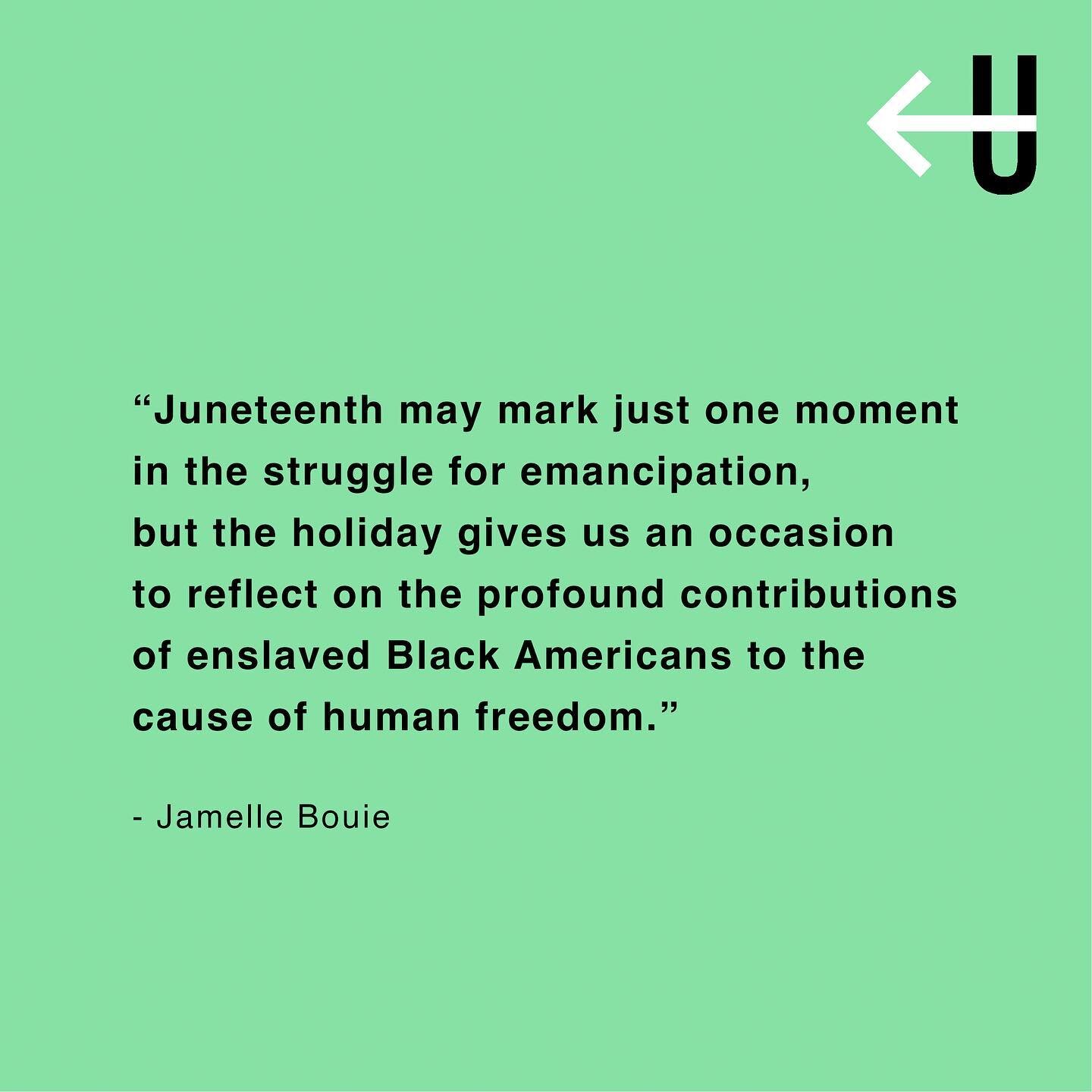 ⁣We hope you have taken some time over this Juneteenth freedom day weekend to learn more about slavery in the USA and the emancipation of enslaved people. Whilst the road to freedom and equal rights continues to be paved with challenges, pausing to t