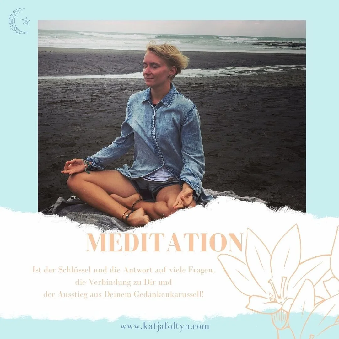 &bull; MEDITATION &bull;

Ist der Schl&uuml;ssel und die Antwort auf viele Fragen, die Verbindung zu Dir und der Ausstieg aus Deinem Gedankenkarussell 😊
Meditieren kann man auf ganz unterschiedliche Weise, aber f&uuml;r jeden gibt es die passende Fo