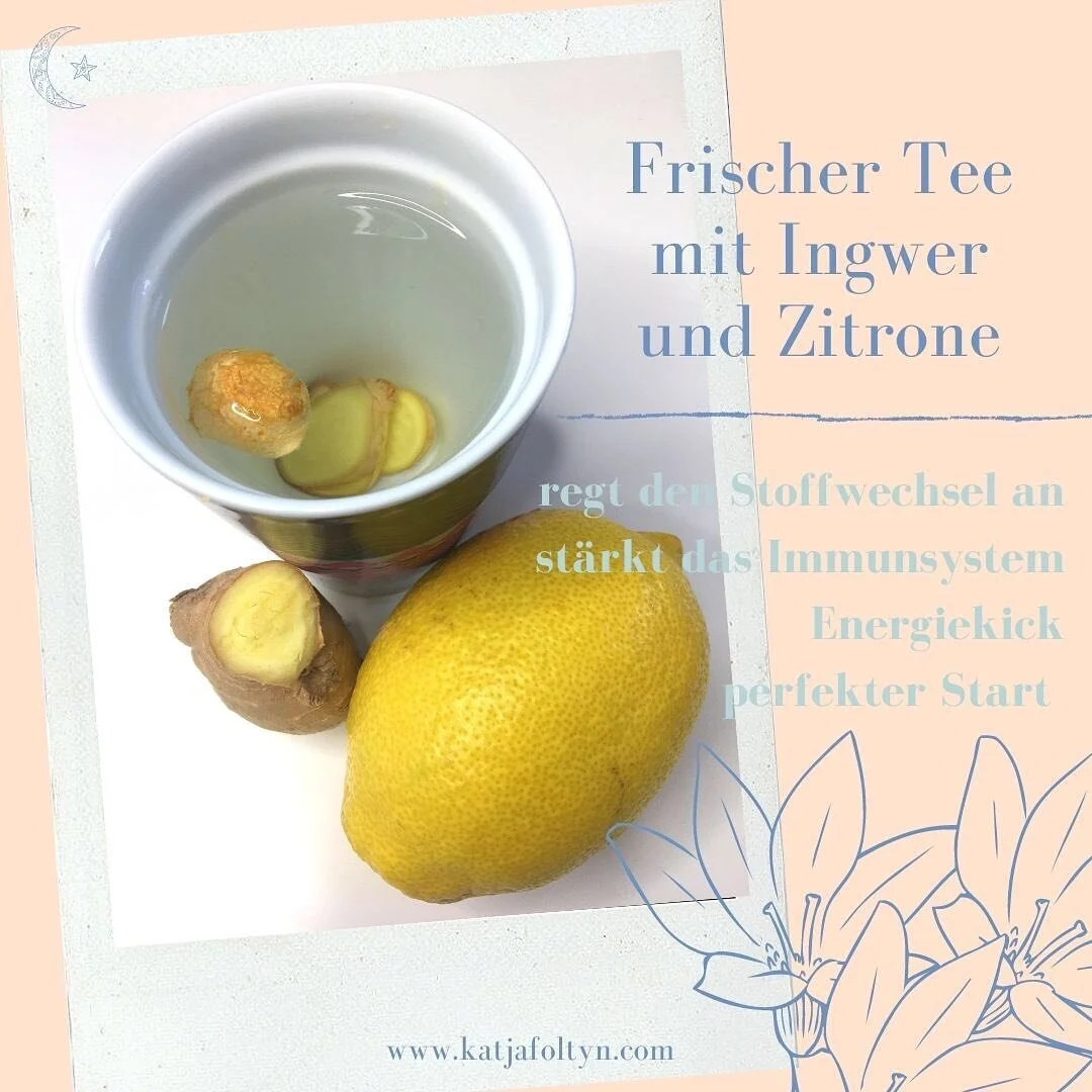 &bull; FRISCHER TEE MIT INGWER UND ZITRONE &bull;

Ein absoluter Energiekick f&uuml;r den perfekten Start in den Tag 💪🏻 Dieser Tee regt den Stoffwechsel an und st&auml;rkt Dein Immunsystem! 😃
Nur bitte nicht das hei&szlig;e Wasser direkt auf den I