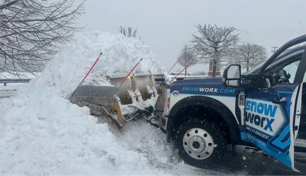 SnowWorX Plow Trucks at Acme in Mahwah, New Jersey